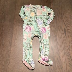 Posh Peanut bamboo baby girl pajamas, size 9-12 months